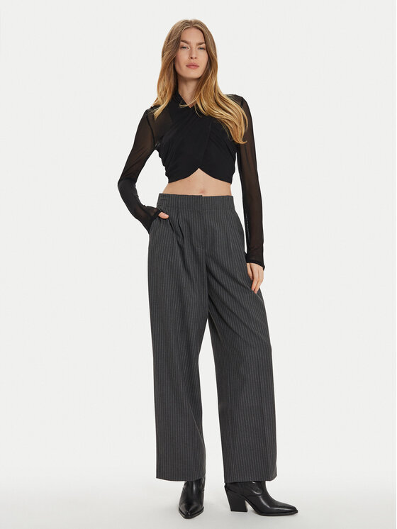 BARDOT BARDOT Μπλουζάκι Aliyah 55001TB2 Μαύρο Slim Fit