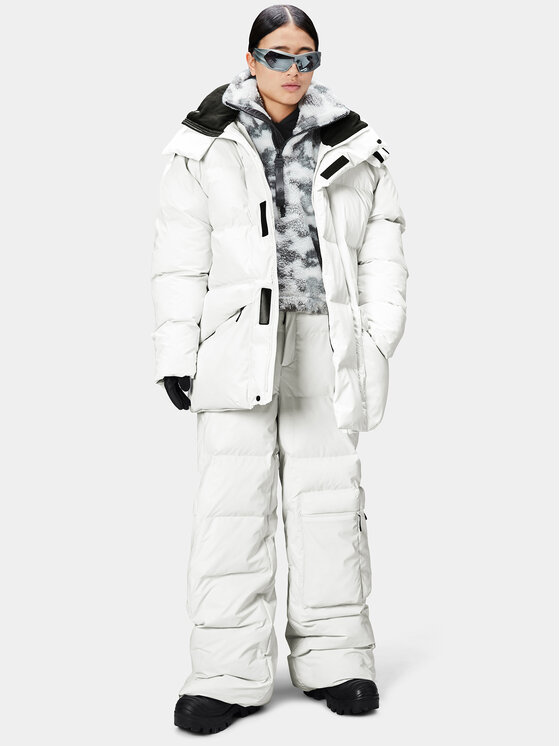 Rains Rains Geacă din puf 15050 Alb Regular Fit