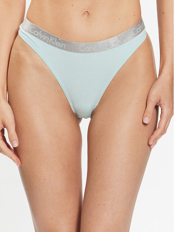 Calvin Klein Underwear Calvin Klein Underwear Stringi 000QD3539E Niebieski