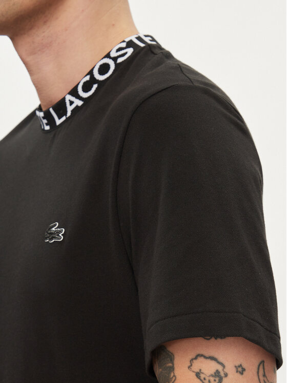 Lacoste Lacoste Marškinėliai TH7488 Juoda Regular Fit