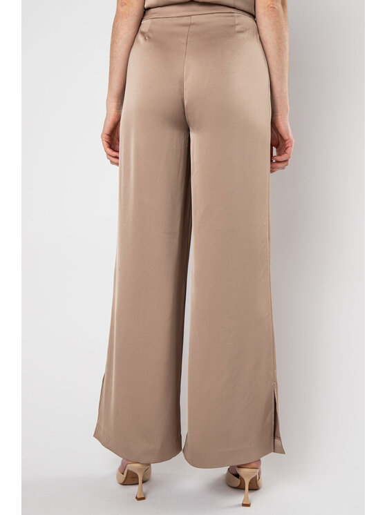 QUIOSQUE QUIOSQUE Kalhoty z materiálu QUIOSQUE 3SF006102 Béžová Regular Fit