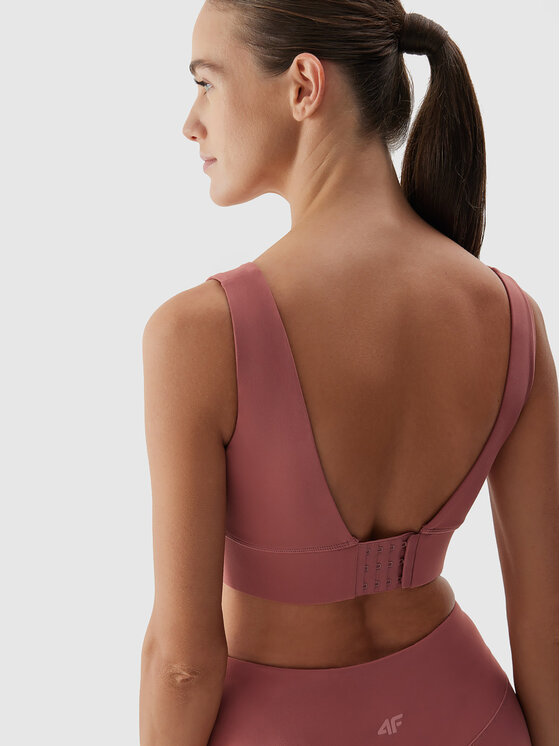 4F 4F Sportinė liemenėlė 4FAW23USBAF080 Raudona Slim Fit