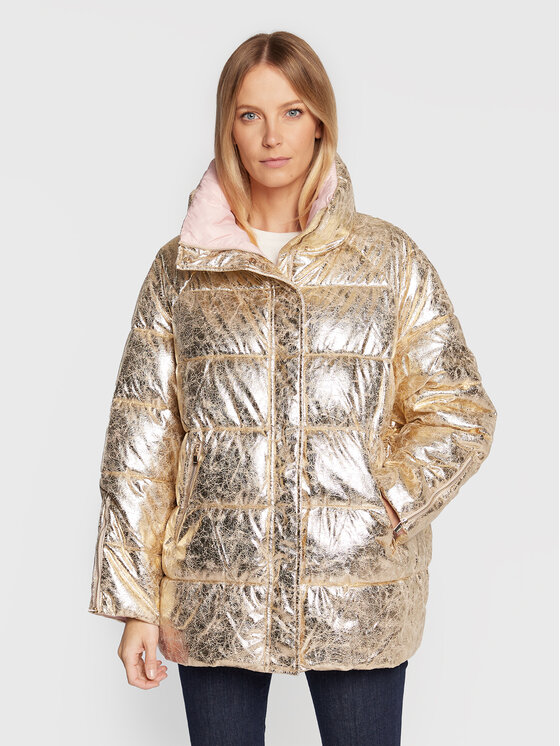 PINKO PINKO Giubbotto invernale Brunella 1G17Z5 A03G Oro Relaxed Fit