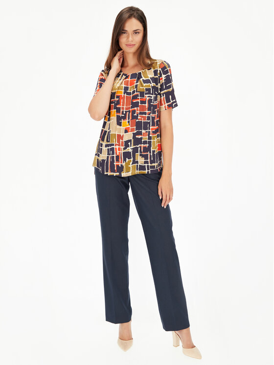 Potis & Verso Potis & Verso Bluzka Mora Kolorowy Regular Fit