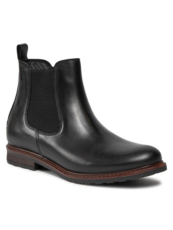 Tamaris Tamaris Kotníková obuv s elastickým prvkem 1-25056-41 Černá