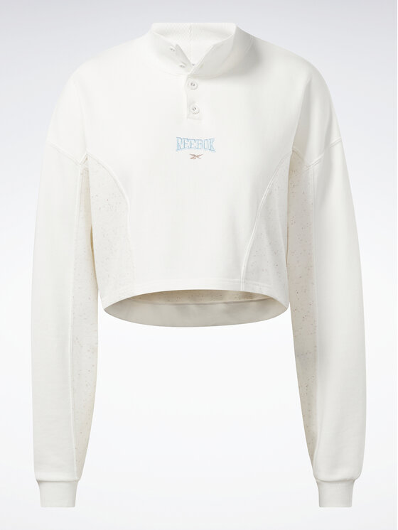 Reebok Reebok Majica dugih rukava Reebok Classics Varsity Sweatshirt HT7843 Bijela
