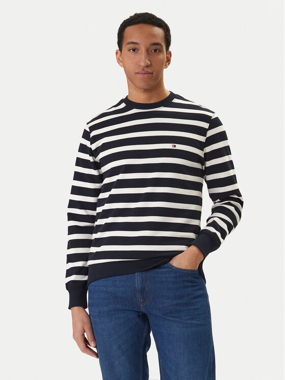 Tommy Hilfiger Tommy Hilfiger Majica dugih rukava Ess MW0MW41352 Tamnoplava Regular Fit