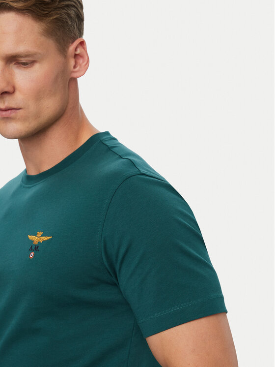 Aeronautica Militare Aeronautica Militare Футболка 262TS1580UJ00372 Темно-зелений Regular Fit