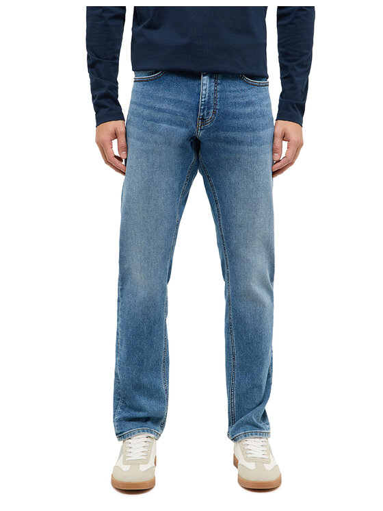 Mustang Mustang Jeansy Style Oregon Slim K Niebieski Slim Fit