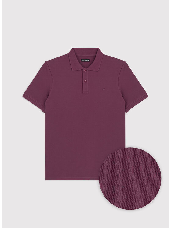Pako Lorente Pako Lorente Polo P26WF-TX-010 Fioletowy Straight Fit