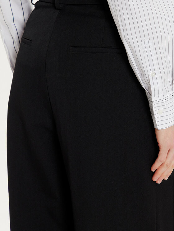 Desigual Desigual Pantaloni din material Rin 24WWPW20 Negru Loose Fit