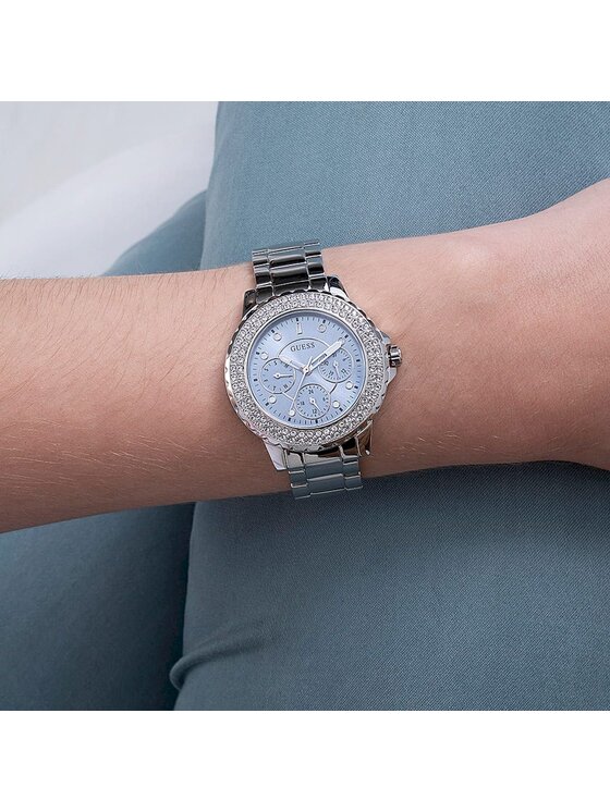 Guess Guess Hodinky GW0410L1 Stříbrná