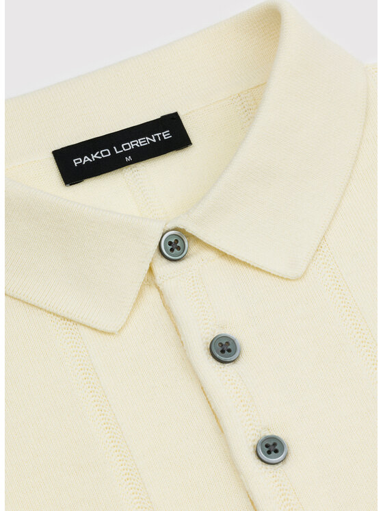 Pako Lorente Pako Lorente Polo P26WF-TX-005 Żółty Regular Fit