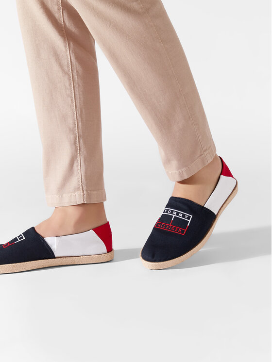 Tommy Hilfiger Tommy Hilfiger Espadrilės Color Block Espadrille FM0FM04057 Tamsiai mėlyna