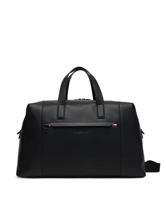 Tommy Hilfiger Tommy Hilfiger Geantă Th Corp Duffle AM0AM14044 Negru