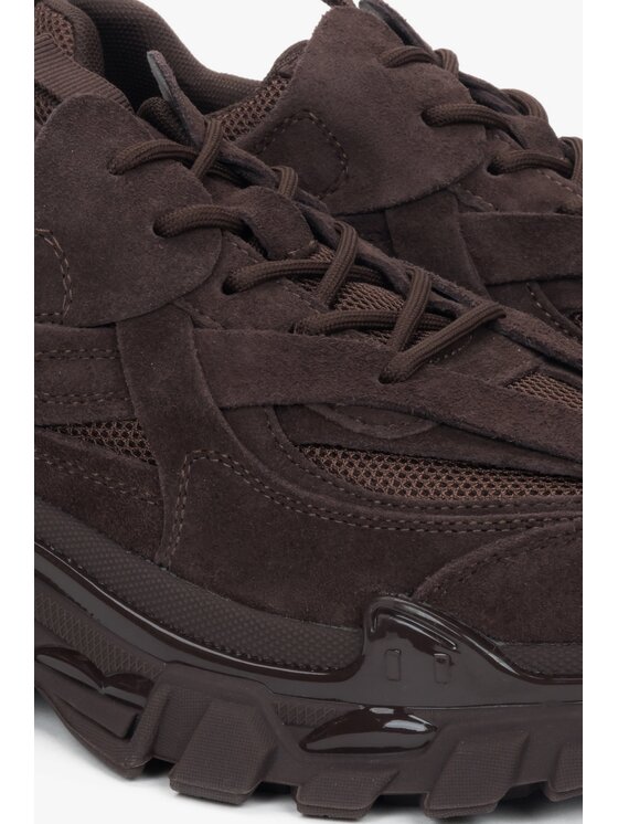 Estro Estro Sneakersy ER00119023 Brązowy ciemny
