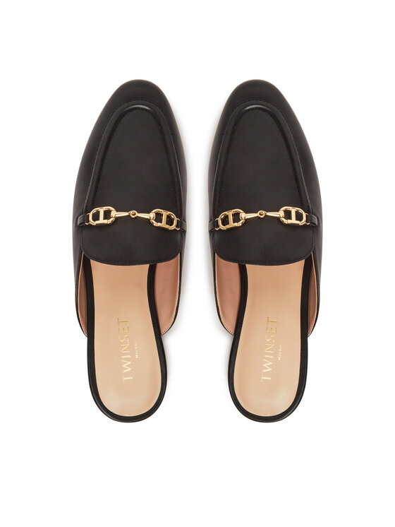 TWINSET TWINSET Şlapi 251TCP136 Negru