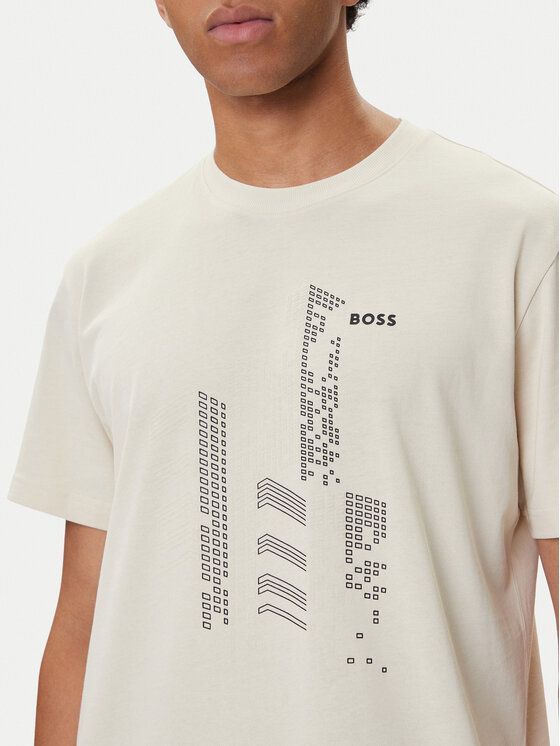 BOSS BOSS T-shirt GRX Zone 50552184 Bež Relaxed Fit