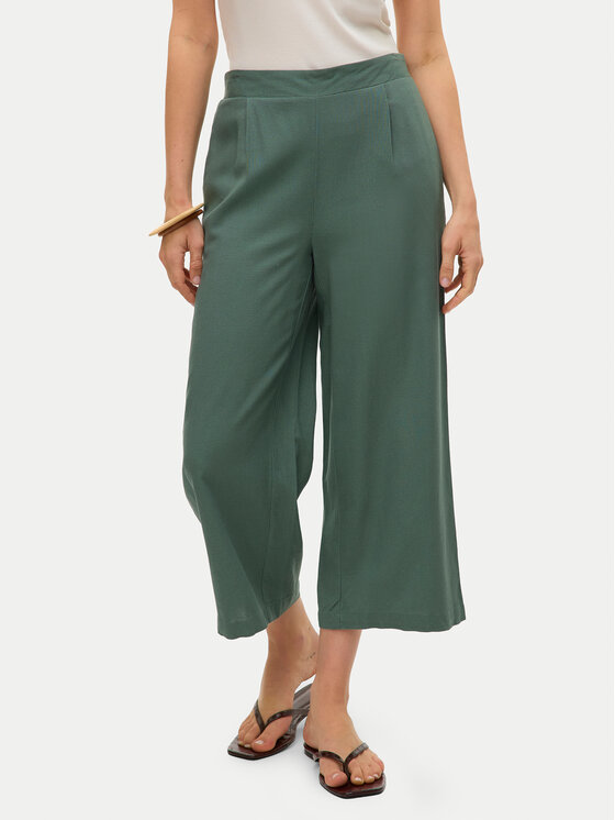 Vero Moda Vero Moda Παντελόνα Mymilo 10321626 Σκούρο πράσινο Regular Fit