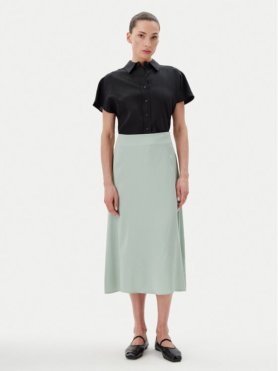 Marc O'Polo Marc O'Polo Midi sukně 502 1328 20009 Zelená Relaxed Fit