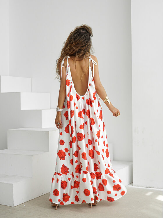 LilaLou LilaLou Letné šaty Gypsy Biela Oversize