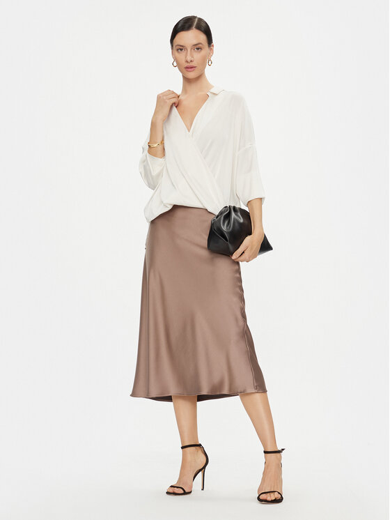 Imperial Imperial Μπλουζάκι CJF4GDG Εκρού Oversize
