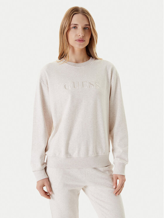 Guess Mikina O5RQ03 KCO31 Béžová Regular Fit
