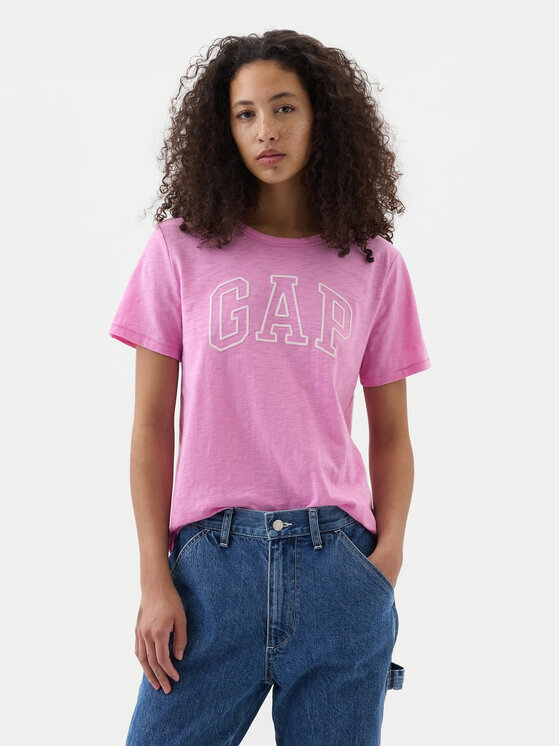 Gap T-krekls 871344-03 Rozā Regular Fit