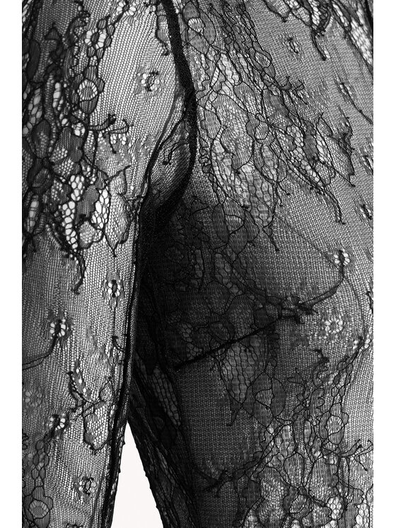 Epuzer Epuzer Body Turtleneck lace Czarny Standard Fit