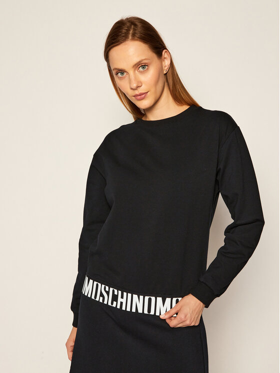 MOSCHINO Underwear & Swim MOSCHINO Underwear & Swim Mikina 17 399 029 Čierna Regular Fit