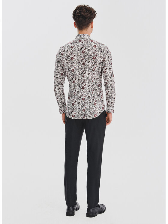 Pako Lorente Pako Lorente Koszula P25WF-1X-054 Biały Slim Fit