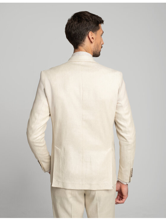 Borgio Borgio Marynarka lodrino Beżowy Slim Fit