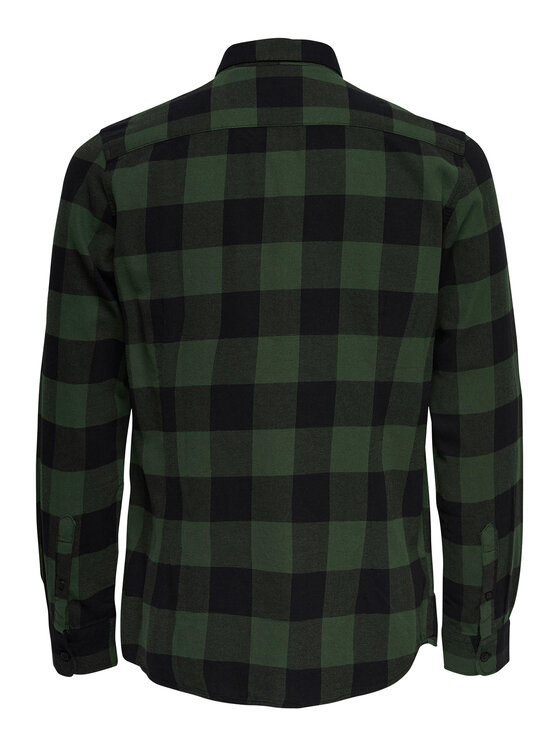 Only & Sons Only & Sons Hemd Gudmund 22007112 Grün Slim Fit