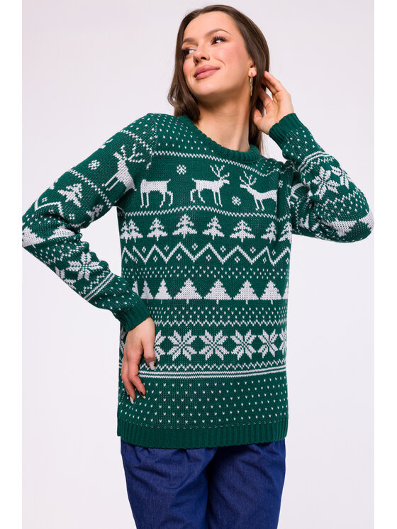 Made of Emotion Made of Emotion Maglione MXS09 Verde Comfort Fit