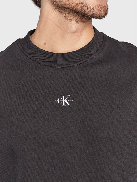 Calvin Klein Jeans Calvin Klein Jeans Світшот J30J322534 Чорний Relaxed Fit