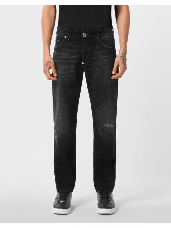 PHILIPP PLEIN PHILIPP PLEIN Jeansy 24523 Czarny Straight Leg