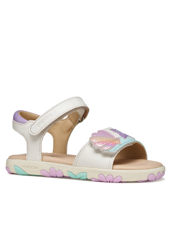 Geox Geox Сандали J Sandal Haiti Girl J658ZB 05402 C0814 S Бял