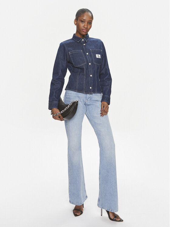 Calvin Klein Jeans Calvin Klein Jeans Τζιν πουκάμισο Lean J20J222825 Μπλε Slim Fit