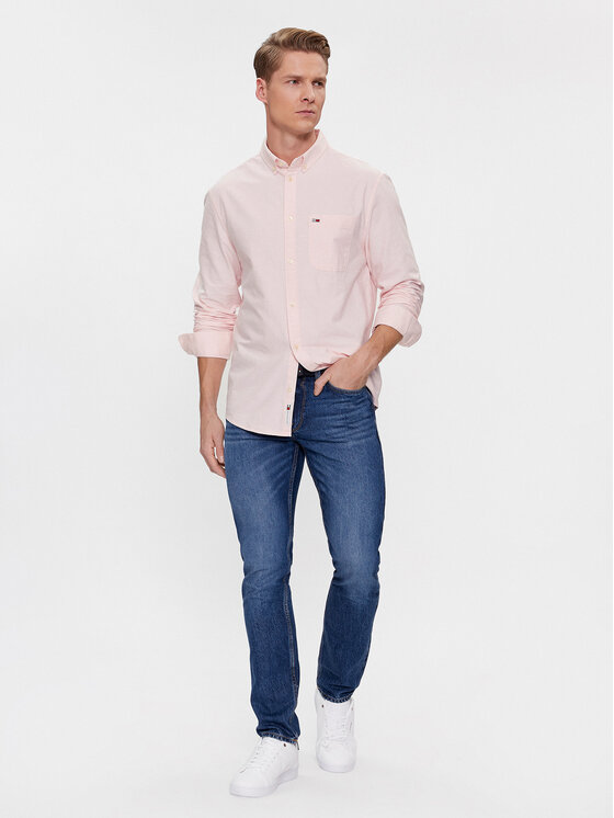 Tommy Jeans Tommy Jeans Cămașă Oxford DM0DM18335 Roz Regular Fit