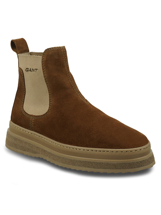 Gant Gant Kotníková obuv s elastickým prvkem 29653736 Hnědá