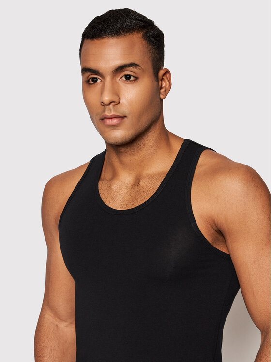 United Colors Of Benetton United Colors Of Benetton Tank top 3OP82H257 Negru Regular Fit