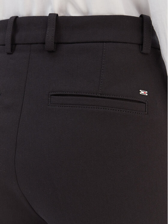Tommy Hilfiger Tommy Hilfiger Chino kalhoty Gabardine WW0WW48350 Černá Slim Fit
