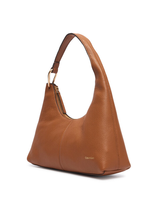 Calvin Klein Calvin Klein Käekott Slouchy Leather Shoulder Bag LV04F3657G Helepruun