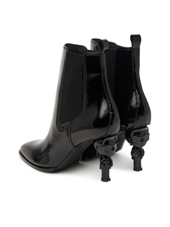 KARL LAGERFELD KARL LAGERFELD Členková obuv Nft Heel KL39146 Čierna