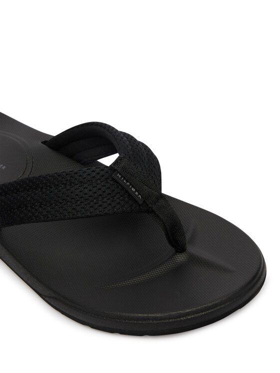 Tommy Hilfiger Tommy Hilfiger Джапанки Molded Padded Hilfiger B Sandal FM0FM05901 Черен