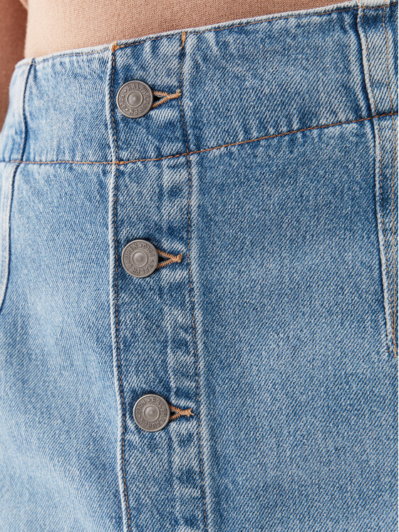 Polo Ralph Lauren Polo Ralph Lauren Spódnica jeansowa 211903412001 Granatowy Regular Fit