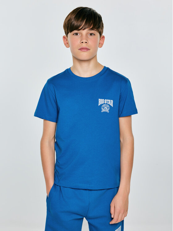 BIG STAR BIG STAR T-Shirt RAFER Niebieski Basic Fit