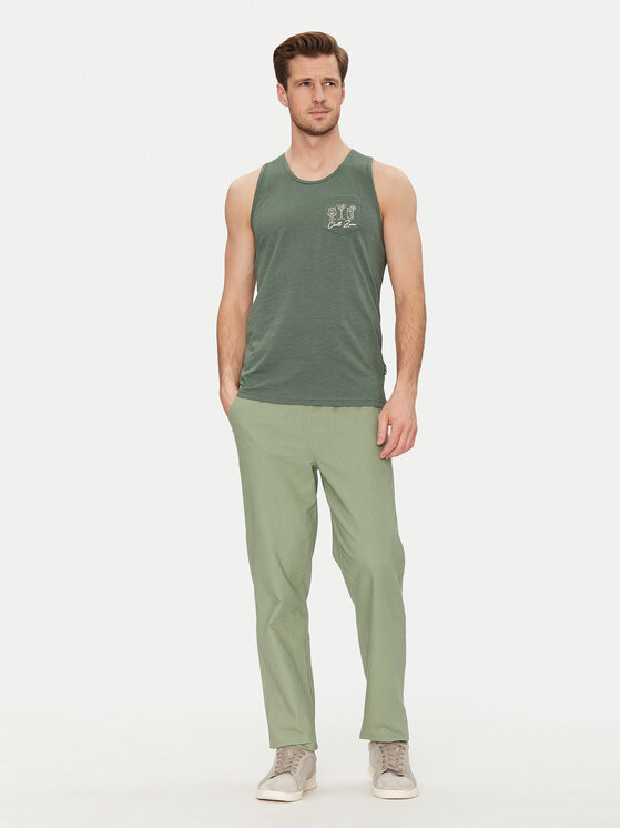 Blend Blend Medžiaginės kelnės 20718408 Žalia Regular Fit