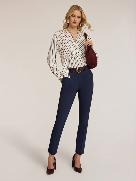 Motivi Motivi Pantaloni di tessuto P069Q004098N034 Blu Regular Fit