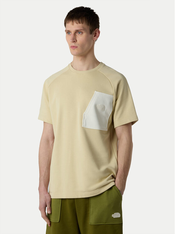 The North Face T-shirt Terry NF0A8C28 Beige Relaxed Fit, taglia : S